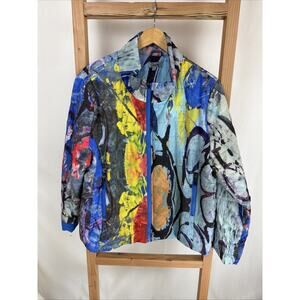 NWT Shana Muti Color 100 % Polyester Puffer Jacket #0964 Size XL
